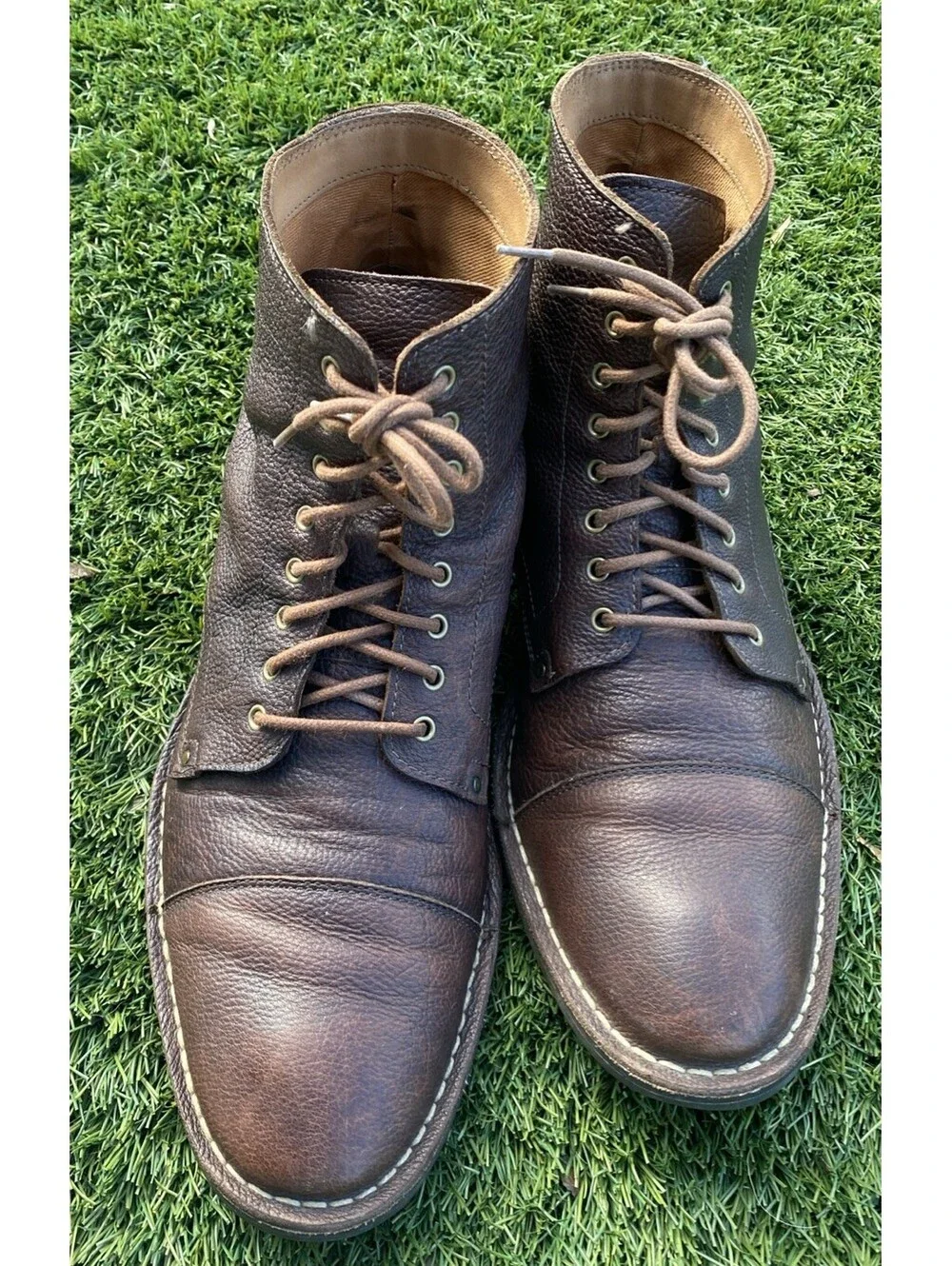 Cole Haan Lace Up Ankle Boots Canton Men’s 12M Chocolate Brown